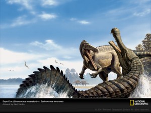 Super croc versus super dinosaur! (source)